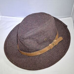 Stetson Safari Fedora Hat‎ Mens Wool Blend Brown Breathable Outdoor